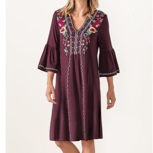 Bell Sleeve Boho Dress(NWOT)